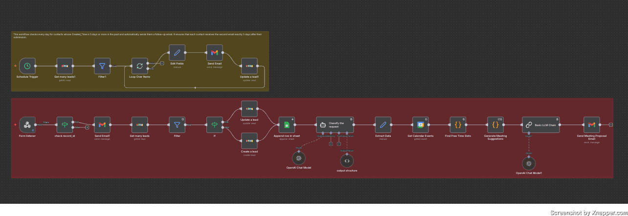 AI-Powered Lead Intake, CRM Sync & Smart Meeting Scheduler